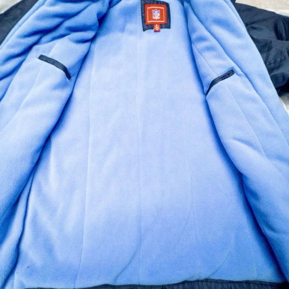 NFL Tennessee Titans Fleece Lined Double Layer Coat Mens Medium Football